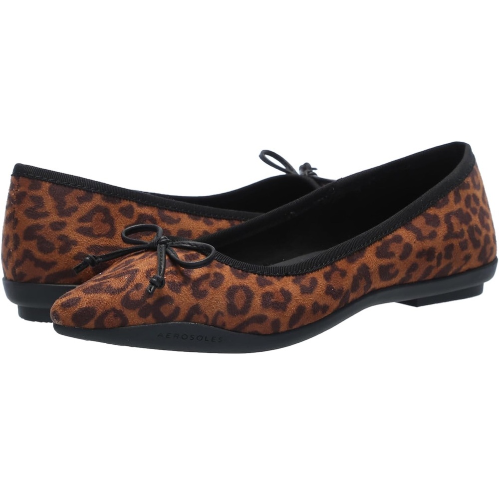AEROSOLES Brown Leopard Print Flats